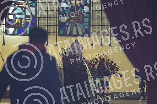 Funeral - cremation of actor Desimir Stanojevic held at the New Cemetery.Sahrana - kremacija glumca Desimira Stanojevica odrzana na Novom groblju.