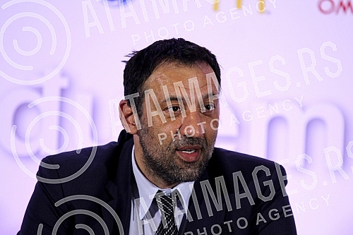 Poseta Tomasa Baha (Thomas Bach) predsednika Medjunarodnog Olimpijskog komiteta (International Olympic Committe) Beogradu. Konferencija odrzana u Crowne Plaza.