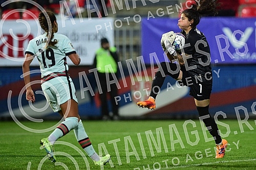 The women's A national team is playing a qualifying match for the 2023 World Cup against Portugal on field number 1 of the FSS Sports Center in Stara Pazova.Zenska A reprezentacije igra mec kvalifikacija za Svetsko prvenstvo 2023 protiv Portugalije