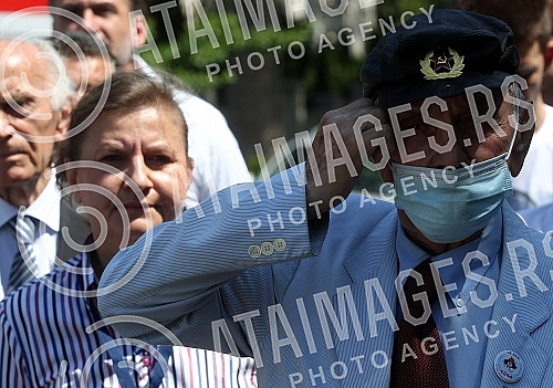 On the occasion of marking the Day of the Fighter, laying wreaths on the monument 