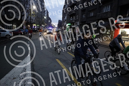 Belgrade cyclists held a protest ride - 121. Critical mass entitled Belgrade cyclists held a protest ride - 121. Critical mass entitled