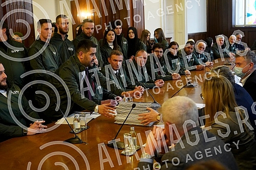 The Party of Justice and Reconciliation handed over the list for the parliamentary elections to the MUFTI'S TAX - Party of Justice and Reconciliation - Usame Zukorlic and certified statements of voters who support her at the seat of the Republic Elec The Party of Justice and Reconciliation handed over the list for the parliamentary elections to the MUFTI'S TAX - Party of Justice and Reconciliation - Usame Zukorlic and certified statements of voters who support her at the seat of the Republic Elec