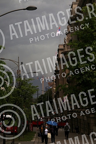 The sky over Belgrade before the storm.Nebo nad Beogradom pred oluju.