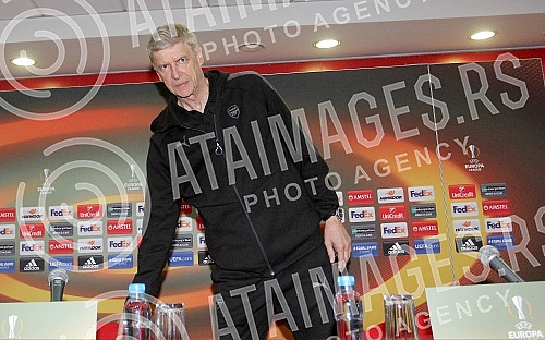 Press conference of Arsene Wenger - coach of FC Arsenal before the game in Group H Europa League FK Crvena zvezda vs FC Arsenal.
Pres konferencija Arsena Vengera pred utakmicu Grupe H UEFA Evropa Liga izmedju FK Crvena zvezda i FC Arsenal. Press conference of Arsene Wenger - coach of FC Arsenal before the game in Group H Europa League FK Crvena zvezda vs FC Arsenal.
Pres konferencija Arsena Vengera pred utakmicu Grupe H UEFA Evropa Liga izmedju FK Crvena zvezda i FC Arsenal.