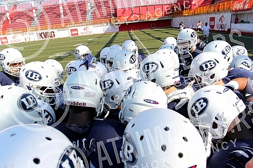 Final four Belgrade Europe Champions League odrzan na stadionu Vozdovcz (TC Stadion) u Beograd. Prva polufinalna utakmica izmedju SBB Vukovi (Belgrade/Serbia) i London Blitz (Great Britain).