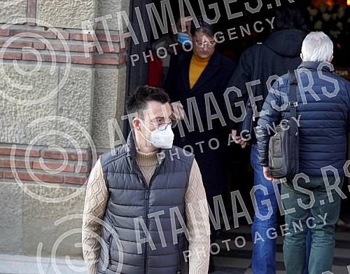 Burial of composer and conductor Vojkan Borisavljevic in the Alley of merited citizens at the New cemetery.Sahrana kompozitora i dirigenta Vojkana Borisavljevica  u Aleji zasluznih gradjana na Novom groblju.