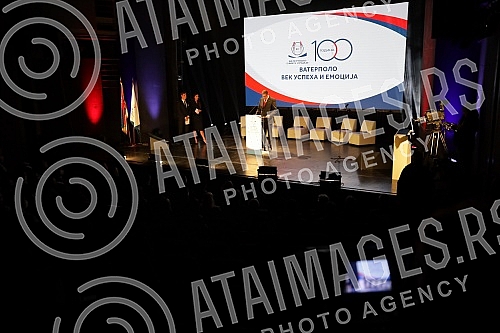 On the occasion of 100 years of water polo in Serbia, the Water Polo Association of Serbia organized a ceremonial academy at the Yugoslav Drama Theater.Povodom 100 godina vaterpolo sporta u Srbiji Vaterpolo savez Srbije je uprilicio svecanu akademi