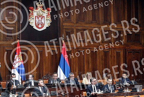 The fifth special session of the National Assembly of the Republic of Serbia, on whose agenda was the Report on the work of the Office for Kosovo and Metohija (in the period from May 2019 to June 2021) submitted by the Government and the Report on th