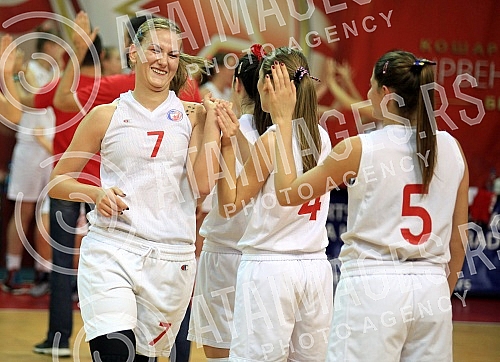 Utakmica 6. kola Prve Zenske Lige Srbije izmedju ZKK Crvena Zvezda i ZKK Student odigrana u hali Basket City. 