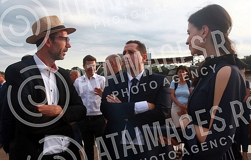 Unveiling of a memorial bench for Slovenian pilot Edvard Rusjan, organized by the Embassy of Slovenia in Edvard Rusjan Park in the new line park next to the Concrete Hall.Otkrivanje spomen klupe slovenackom pilotu Edvardu Rusjanu u organizaciji Amb