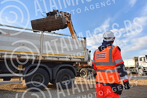 The President of the Republic of Serbia, Aleksandar Vucic, attended the ceremony marking the beginning of works on the construction of the highway E-80 Nis (Merosina) - Plocnik (Beloljin), phase 1, section Merosina-Merosina 1.Predsednik Republike S