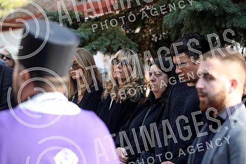 Funeral of Milena Dravic held on New cemetery.Sahrana Milene Dravic na Novom groblju.