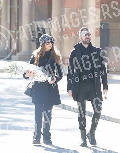 Funeral - cremation of actor Desimir Stanojevic held at the New Cemetery.Sahrana - kremacija glumca Desimira Stanojevica odrzana na Novom groblju.
