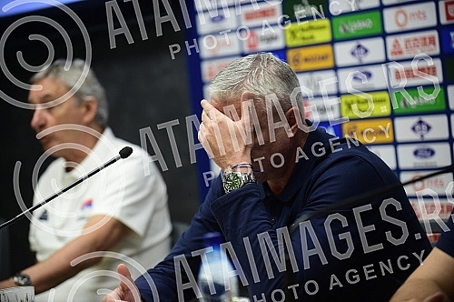 In the press center of SC FSS, a media conference was organized by the head coach of the Serbian national team, Svetislav Pesic, and the president of the Basketball Federation of Serbia, Predrag Danilovic.U press centru SC FSS organizovana je konfe