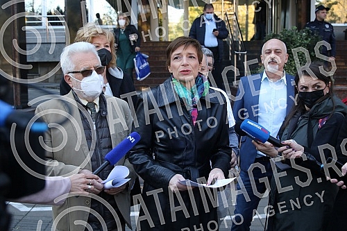 The Democratic Party and the Assembly of Free Serbia held a joint press conference in front of the Ministry of Health and Of the Republic Public Prosecutor's Office, and the topic of the conference was the filing of criminal charges against the Prime