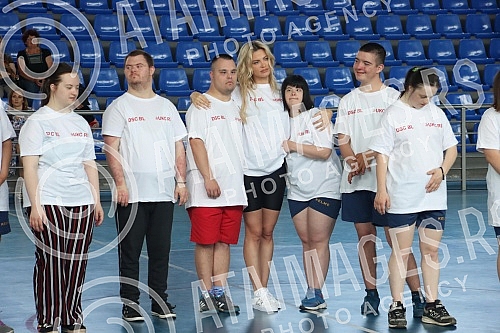 Girls with Down Syndrome and doctors from the UCC, with the support of singer Milica Pavlovic, played the game 