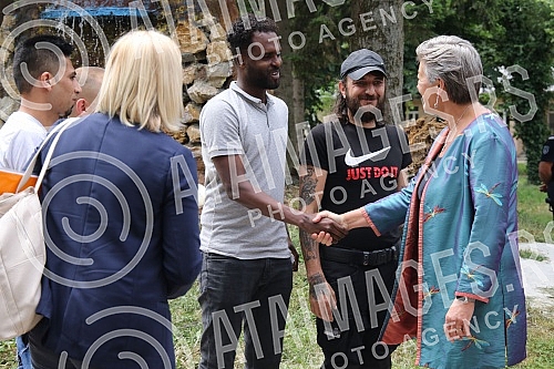 Visit of Ylva Johansson, European Commissioner for Internal Affairs and Migration, to the reception center in Obrenovac and a tour of the reconstructed facilities within the complex.Poseta Ilve Johanson, evropske komesarke za unutrasnje poslove i m