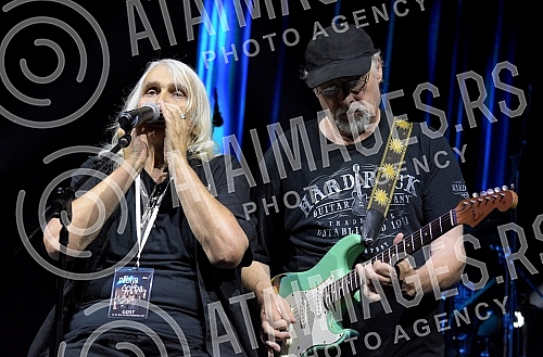 Concert of Riblja corba held on Summer stage in Nis (Niska fortress).Koncert Riblje corbe na niskoj tvrdjavi - Letnja bina.