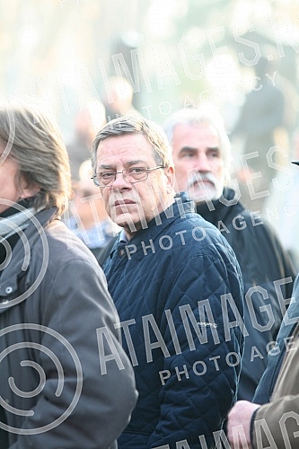 The funeral of Petar Kralj at the New Cemetery.Sahrana Petra Kralja  na Novom groblju.
