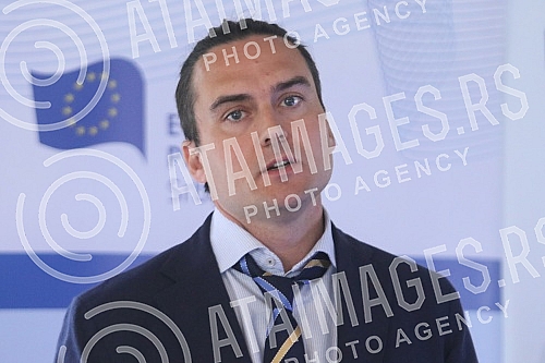 aul-Henri Presset, Head of Information, Communication and Media of the EU Delegation to Serbia, spoke at the conference 