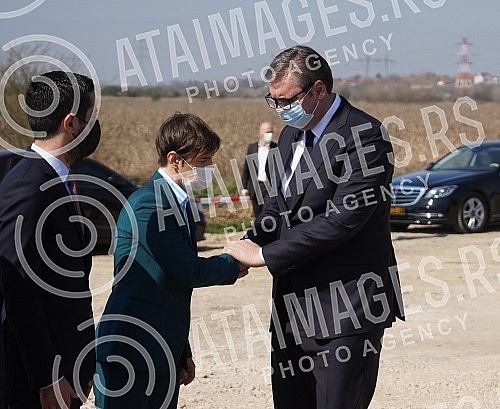 The President of the Republic of Serbia, Aleksandar Vucic, attended the celebration of the beginning of works on the section of the road New Belgrade - Surcin (continuation of the highway E-763 Milos Veliki).Predsednik Republike Srbije Aleksandar V