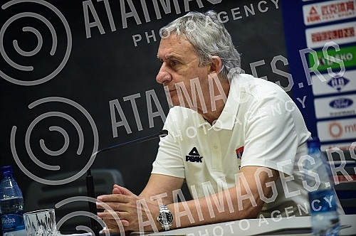 In the press center of SC FSS, a media conference was organized by the head coach of the Serbian national team, Svetislav Pesic, and the president of the Basketball Federation of Serbia, Predrag Danilovic.U press centru SC FSS organizovana je konfe