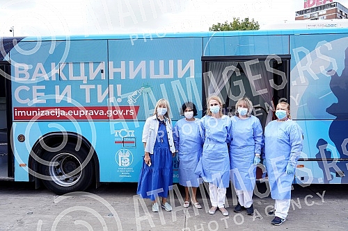 Rapper Mihajlo Veruovic - Voyage, as part of the action that Skymusic is implementing in cooperation with the City of Belgrade, pointed out the importance of vaccination in front of the 