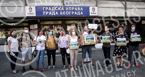 In the Secretariat for Urbanism and Construction Affairs, the initiative Not Drowning Belgrade submitted remarks and petitions regarding the development of a detailed regulation plan for the 