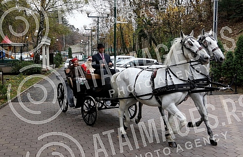 Ana Bekuta with the media before the second concert, on December 29th at the Sava Center and on the occasion of the announcement of her appearance at Topciderac restaurant for the New Year.na Bekuta sa medijama pred drugi koncert, 29. decembra u Sav