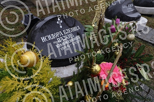 Alley of meritorious citizens at the New Cemetery - grave of Isidore Bjelica Pajkic.Aleja zasluznih gradjana na Novom groblju - grobnica Isidore Bjelice Pajkic.