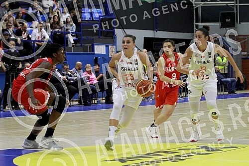 First round of qualifications for the FIBA Women's EuroBasket 2021, a match between the Serbian and Turkish teams.Prvo kolo kvalifikacija za FIBA Women's EuroBasket 2021, utakmica izmedju ekipa Srbije i Turske.