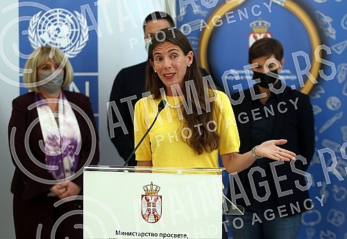 The Prime Minister of Serbia Ana Brnabic and the First Deputy Prime Minister and Minister of Education, Science and Technological Development Branko Ruzic attended the ceremony on the occasion of announcing a competition for the design of new buildin