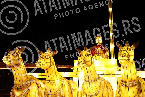 The celebration of the beginning of the Chinese New Year - the year of the tiger began with a festive fireworks display at 5 pm (ie at midnight Beijing time) on the Sava Promenade, in front of the Belgrade Gallery.Obelezavanje pocetka Kineske nove 