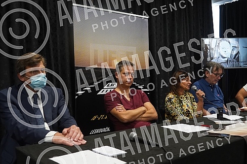 A press conference was held in Kombank Hall, where the competition and accompanying program of the 14th International Film Directing Festival in Leskovac, LIFFE 2021, the jury, as well as the guests of the festival were presented.U Kombank dvorani