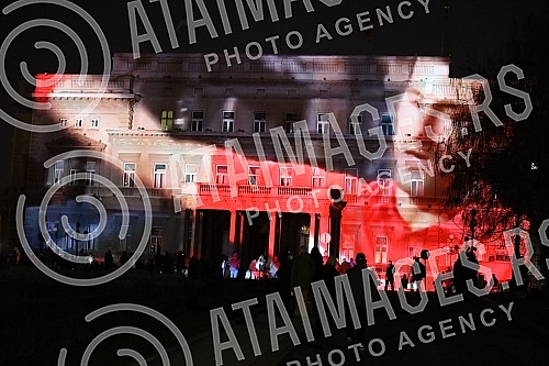 As of today, March 8, Novak Djokovic is officially the best tennis player in the world of all time, and in honor of that, a projection of footage with his best moves in his career so far will be shown on the facade of the Belgrade City Assembly build