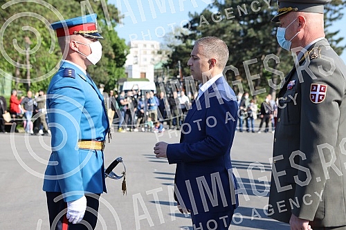 The two-day celebration of the Day of Victory over Fascism in the Second World War - May 9, began with the firing of honorary platoons of the Serbian Army from the Sava Terrace on Kalemegdan.Dvodnevno obelezavanja Dana pobede nad fasizmom u Drugom 