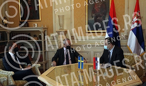 President of the Assembly of Serbia Ivica Dacic met with the Ambassador of Sweden Jan Lundin.Predsednik Skupstine Srbije Ivica Dacic sastao se sa ambasadorom Svedske Janom Lundinom. 
