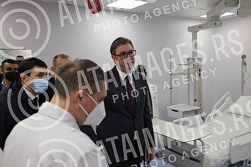 The President of the Republic of Serbia, Aleksandar Vucic, attended the opening of the new Clinical Center of Serbia after the completion of the first phase of works.Predsednik Republike Srbije Aleksandar Vucic prisustvovao je otvaranju novog Klini