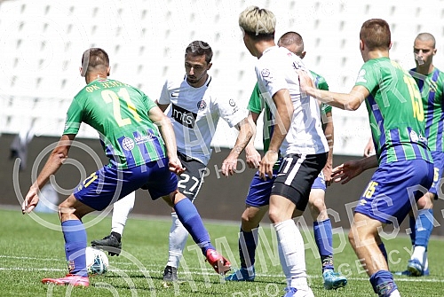 Training match between FK Partizan and FK Zemun played at the Partizan stadium.