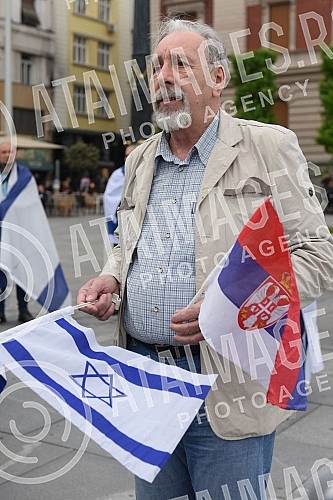 The Jewish community of Zemun held a rally 