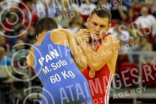 World wrestling championship held in Budapest (Hungary).Svetsko prvenstvo u rvanju u Budimpesti.