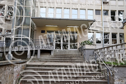 Covid ambulance in the Karaburma branch of the 