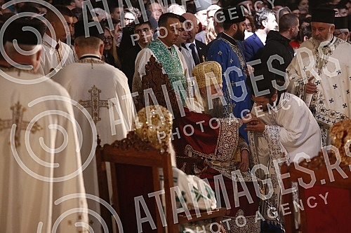 His Holiness Patriarch of Serbia Mr. Porfirije and His Beatitude Archbishop of Ohrid and Macedonia Mr. Stefan, together with all the hierarchs of the Serbian Orthodox Church and the Macedonian Orthodox Church - Ohrid Archbishopric, served the Holy Hi