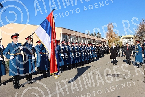 Wreaths were laid at the central memorial to the fallen members of the Republika Srpska MUP in Banja Luka today as part of the celebration of the baptism of the MUP of the Assembly of the Holy Archangel Michael - Arandjelovdan.Kod centralnog spomen