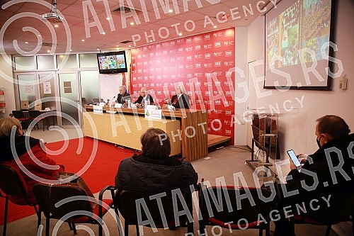 The publishing house Prometheus from Novi Sad and the author Milorad Komrakov organized a press conference at which Kormarkov presented three of his books - The publishing house Prometheus from Novi Sad and the author Milorad Komrakov organized a press conference at which Kormarkov presented three of his books -