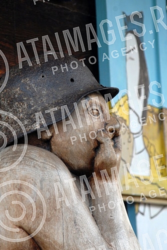 Drvengrad the movie ethno village of Mokra Gora, a village at the turn of Zlatibor and Tara, who is director Emir Kusturica built on a hill Mecavnik.Drvengrad, filmsko i etno selo izmedju Zlatibora i Tare koje je reditelj Emir Kusturica izgradio na 