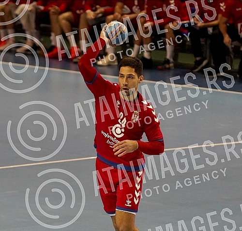 The first qualifying match for the Mens EHF EURO 2022 between Serbia and France. Prva utakmica kvalifikacija za EHF Evropsko prvenstvo 2022 . izmedju Srbije i Francuske 