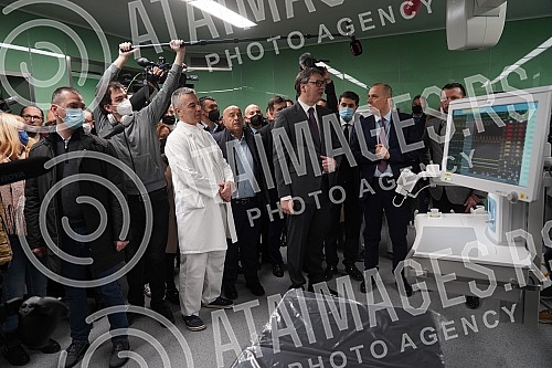 The President of the Republic of Serbia, Aleksandar Vucic, attended the opening of the new Clinical Center of Serbia after the completion of the first phase of works.Predsednik Republike Srbije Aleksandar Vucic prisustvovao je otvaranju novog Klini