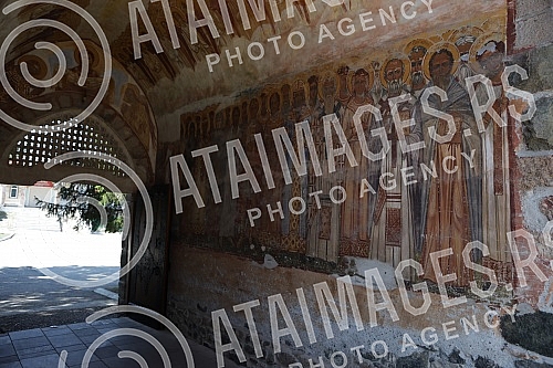The interior of the Zica Monastery, a Serbian medieval monastery from the first half of the 13th century, located near Kraljevo and belonging to the Zicka Diocese of the Serbian Orthodox Church.Unutrasnjost manastira Zica, srpskog srednjovekovnog m