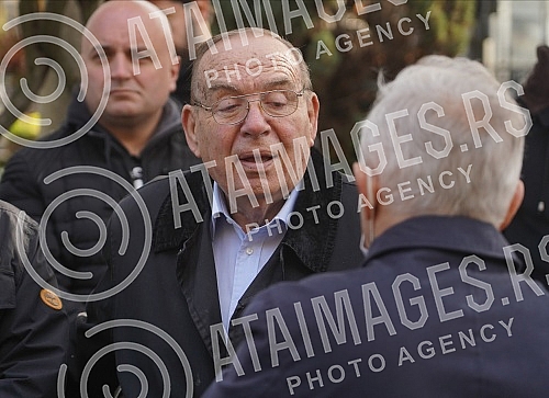 Funeral of Miroslav Popovic, President of the Serbian Professional Boxing Federation held at the New Cemetery - In the Alley of Merited Citizens.Sahrana Miroslava Popovic, predsednik Srpske profi boks federacije odrzana na Novom groblju - U Aleji za